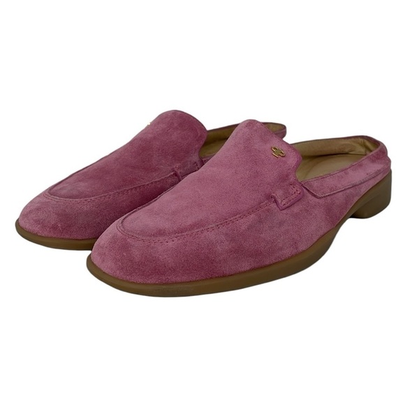 Pertti Palmroth Flats Women's 8 Pink Leather Slide On Loafer Shoe - Picture 1 of 14